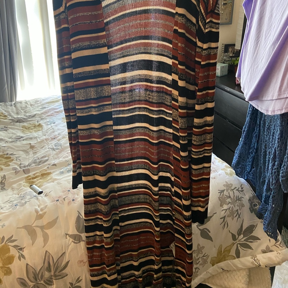 Long stripes forever 21 cardigan